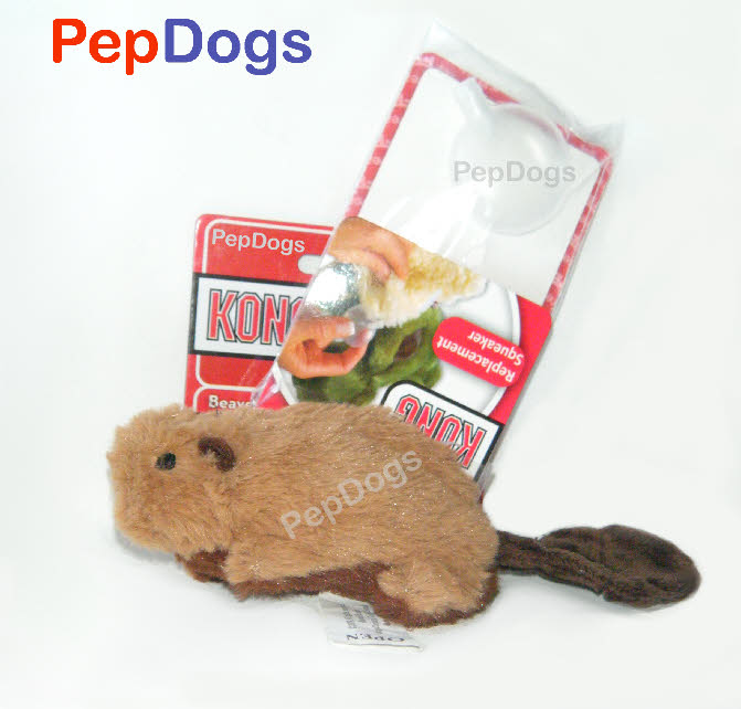 kong plush beaver dog toy